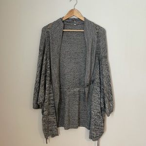 Lululemon grey shawl sweater size 4